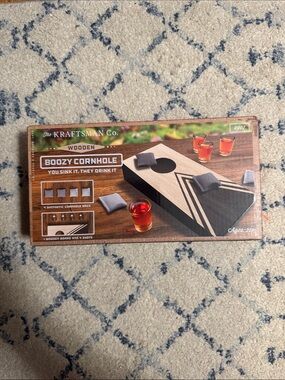 The KRAFTSMAN Co. Wooden Boozy Cornhole Set